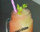 A picture of step 1 of Watermelon cucumber juice.