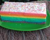 Cara Membuat Rainbow cake kukus 7