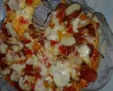 Foto langkah ke 8 dari resep Pizza mozzarella teflon.