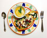 A picture of step 15 of Butternut Squash Soup & Mediterranean Stuffed Butternut Squash.
