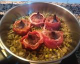 Foto del paso 7 de la receta Alcachofas con jamón, habas y guisantes