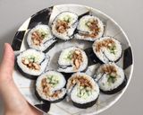 Foto langkah ke 4 dari resep Sushi chicken teriyaki simpel.