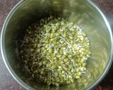 A picture of step 1 of Singhara flour Sprouts Chilla.
