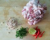 รูปขั้นตอนการทำที่ 1 ของ หมูสามชั้นผัดกะปิ คีโต