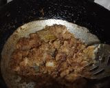 A picture of step 4 of Jackfruit veg in gravy.