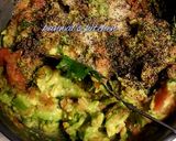 A picture of step 4 of Irish red lentil  baked patties with guacamole.