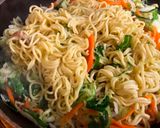 A picture of step 3 of Japanese Egg wrapped Fried Noodle(Omu Yakisoba).