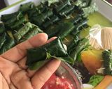 Hình bước làm 2 của món Bò cuộn lá lốt phiên bản đi finic ngày lễ