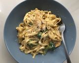 A picture of step 5 of Quick and Easy Chicken and Broccoli pasta.
