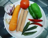 Foto langkah ke 1 dari resep Okra Sosis.