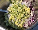 Une image de l'étape 11 de Salade de riz aux légumes,olives et pancetta grillée.
