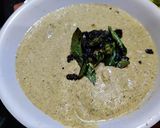 A picture of step 11 of Quinoa dosa with chana dal coriander chutney.