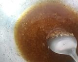 A picture of step 4 of Mango custard with caramel flavour.