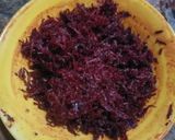 A picture of step 1 of Beetroot Pulao.