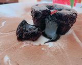 A picture of step 8 of Steamed chocolava cake.