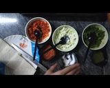 A picture of step 2 of Club tricolour veggie box.