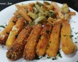 Foto del paso 3 de la receta: Fingers de queso con verduras en tempura congeladas en airfryer