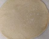 A picture of step 2 of Paneer shawarma roll.