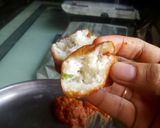A picture of step 3 of Mysore Bonda.