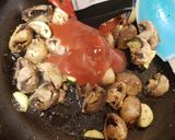 A picture of step 2 of My little Garlic Chicken and Mushroom bake 😀.