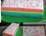 Cara Membuat Rainbow cake kukus 9