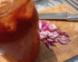 Tarhonyás hús (sertés pörkölttel lecsóval) recept fázis 9 fotója