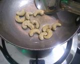 A picture of step 1 of Kaju special Farali Namkeen.