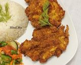 A picture of step 4 of Chicken Schnitzel.