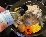 麻油酒燒魚麵線的食譜步驟3照片