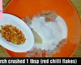 A picture of step 3 of Chicken tikka bread roll.
