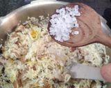 A picture of step 3 of Nadru yakhni pulao.