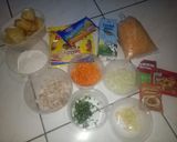 Foto langkah ke 1 dari resep Bitterballen kentang ayam isi keju.