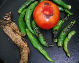 A picture of step 1 of Smoked Brinjal & Dry Fish Chutney.