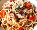 Foto langkah ke 6 dari resep Spicy Tuna and Tomato Pasta with Cappers.