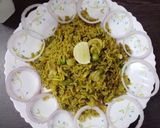 A picture of step 5 of Veg Hyderabadi Biryani.