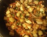 A picture of step 3 of Pineapple Pulao.