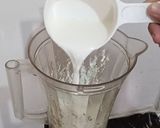 A picture of step 3 of Creamy Mint Lassi.