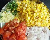 A picture of step 1 of Malaidaar Palak Corn.