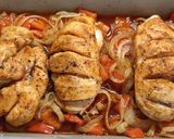Foto del paso 6 de la receta: Pollo al horno con verduras en salsa de pimentón de La Vera