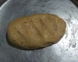 A picture of step 4 of Mawa Gulab Jamun from left over ghee residue.