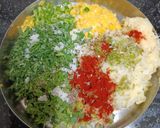 A picture of step 3 of Corn Methi Capsicum Kebab.