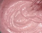 A picture of step 3 of Eggless strawberry cake.