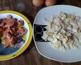 Foto del paso 1 de la receta: Huevo con tortilla y salchicha