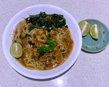 Foto langkah ke 12 dari resep Mie Kangkung Ayam.