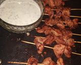 A picture of step 6 of Chicken tikka boti stick.
