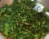 A picture of step 3 of Spinach Saag.