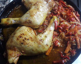 Foto del paso 7 de la receta: Pollo al horno con verduras y arroz con limón para acompañar