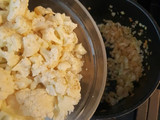 Crema de coliflor y nuez moscada
