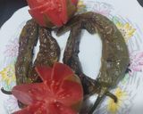 A picture of step 5 of Fried green chili.