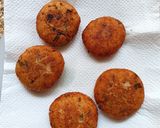 A picture of step 4 of Green Peas and Sabudana Tikki.